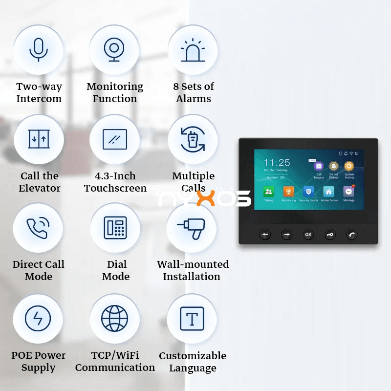 NX05 Smart Indoor Video Intercom Monitor - Thumbnail 2